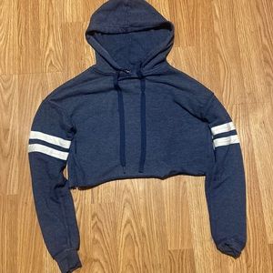 rue 21 navy blue cropped hoodie